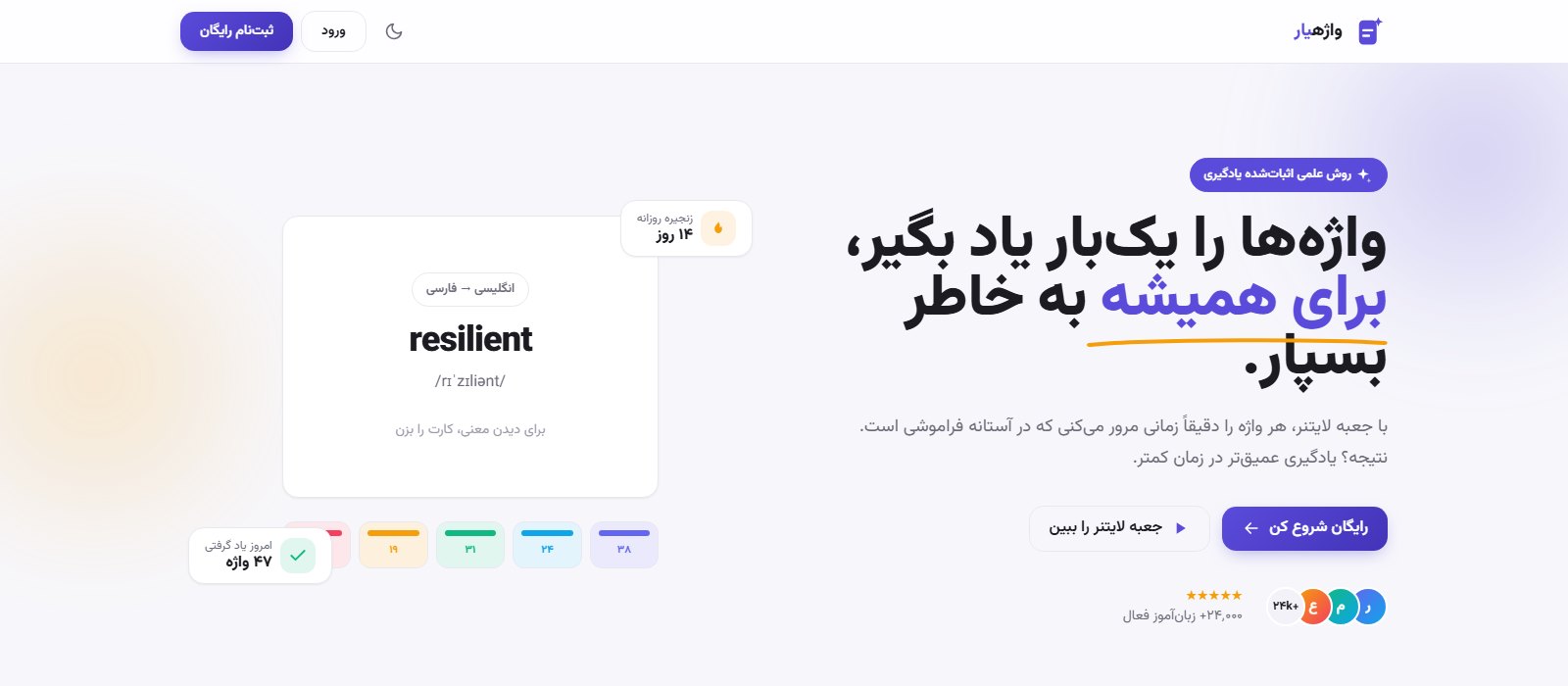 vocabs.ir screenshot